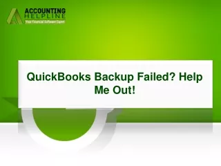 Easy Way To Fix QuickBooks Backup Failed error