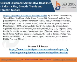 Original Equipment Automotive Headliner Market