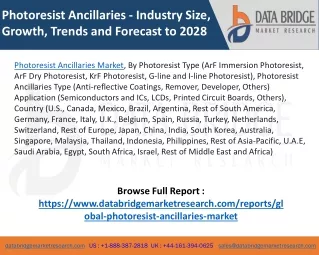 Photoresist Ancillaries Market
