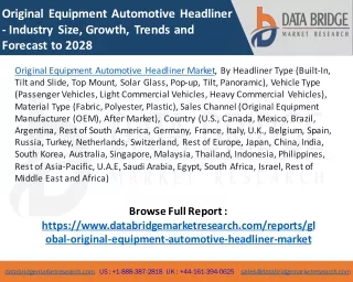 Original Equipment Automotive Headliner Market
