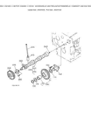 Kubota B2100D Tractor Parts Catalogue Manual (Publishing ID BKIDK0094)