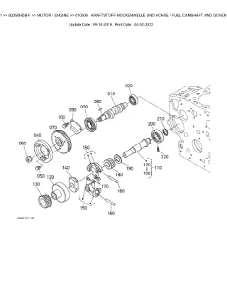 Kubota B2350HDB-F Tractor Parts Catalogue Manual (Publishing ID BKIDK5051)