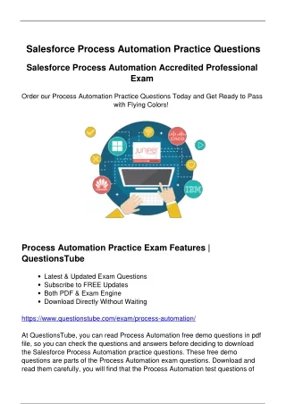 Actual Salesforce Process Automation Practice Questions-Quickly Prepare for Exam