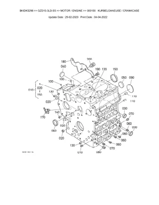 Kubota GZD15-3LD-S5 Zero Turn Mower Parts Catalogue Manual (Publishing ID BKIDK5298)