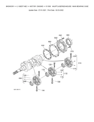 Kubota L1-382DT-NEC Tractor Parts Catalogue Manual (Publishing ID BKIDK5391)