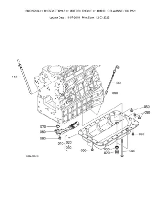 Kubota M105GXDTC19-3 Tractor Parts Catalogue Manual (Publishing ID BKIDK5134)