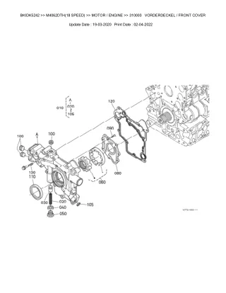 Kubota M4062DTH (18 SPEED) Tractor Parts Catalogue Manual (Publishing ID BKIDK5242)