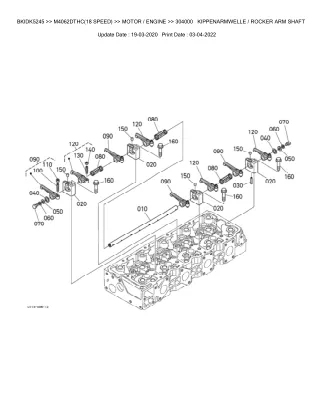 Kubota M4062DTHC (18 SPEED) Tractor Parts Catalogue Manual (Publishing ID BKIDK5245)