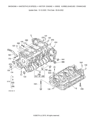 Kubota M4073DTHC (18 SPEED) Tractor Parts Catalogue Manual (Publishing ID BKIDK5366)
