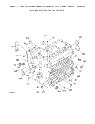 Kubota RTV-X900TWEU MC Utility Vehicle Parts Catalogue Manual (Publishing ID BKIDK5113)