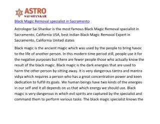 Black Magic Removal specialist in Sacramento