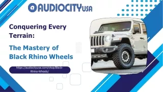 Conquering Every Terrain: The Mastery of Black Rhino Wheels