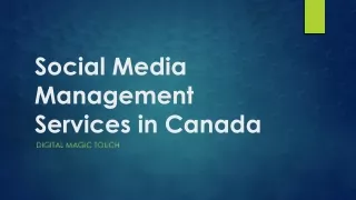 Maximize Impact, Minimize Effort: Social Media Management in Canada