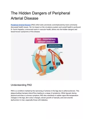 The Hidden Dangers of Peripheral Arterial Disease