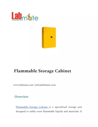 Flammable Storage Cabinet
