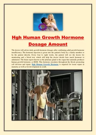 Hgh Human Growth Hormone Dosage Amount