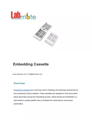 Embedding Cassette