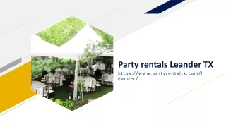 Party-rentals-Leander-TX