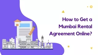 How to Get a Mumbai Rental Agreement Online?