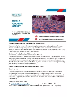 Textile Flooring Market Manufacturers, Suppliers, Exporters