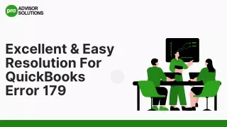 Excellent & Easy Ways To Resolve QuickBooks Error 179