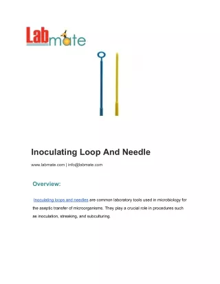 Inoculating Loop And Needle