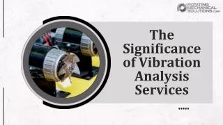 vibration analysis services