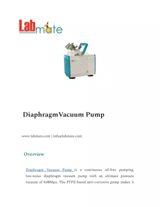 Diaphragm Vacuum Pump