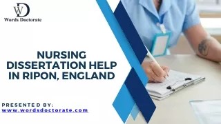 Nursing Dissertation Help in Ripon