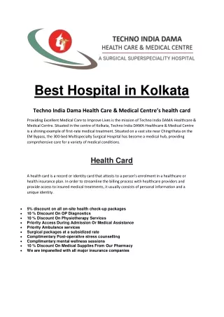 Best Hospital in Kolkata