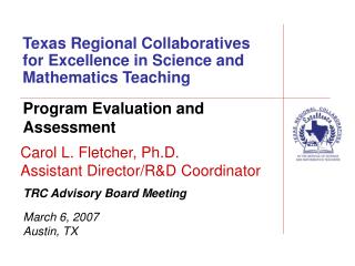 Texas Regional Collaboratives for Excellence in Science and Mathematics Teaching