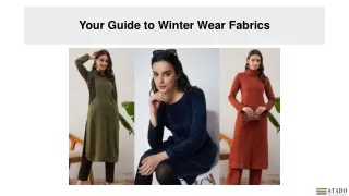 Your Guide to Winter Wear Fabrics