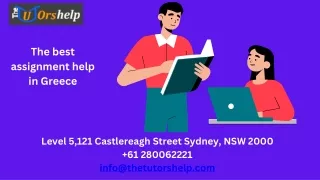 The best assignment help in Greece