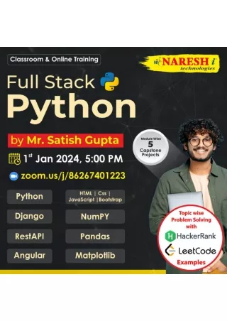 Free Demo On Full Stack Python - Naresh IT