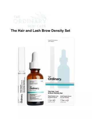 The Hair and Lash Brow Density Set