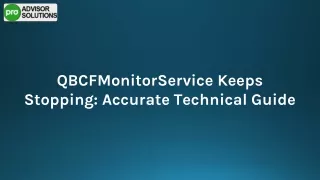 A Quick Guide To Fix QBCFMonitorService Keeps Stopping Issue