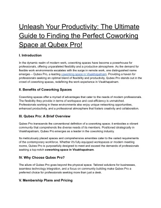 Unleash Your Productivity_ The Ultimate Guide to Finding the Perfect Coworking Space at Qubex Pro