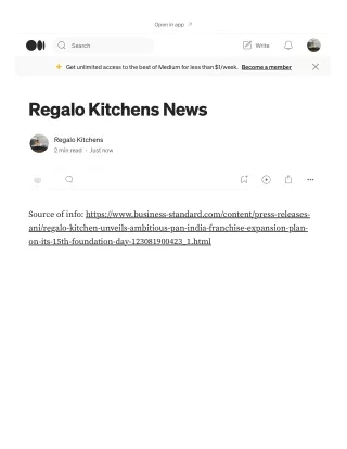 Regalo Kitchens News