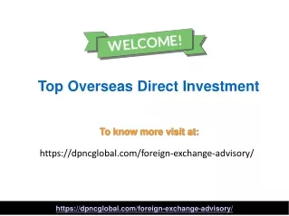 Top Overseas Direct Investment