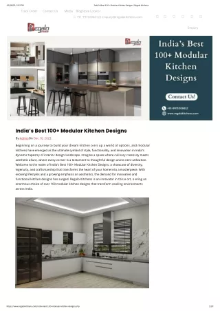 India’s Best 100  Modular Kitchen Designs