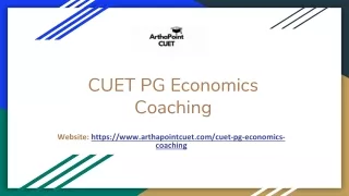 CUET PG Economics Coaching