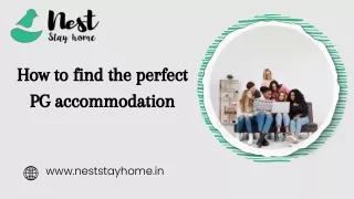 How to find the perfect PG accommodation