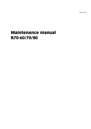 Still Fork Truck Forklift R70-70 Series Service Repair Manual