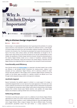 Why Is Kitchen Design Important?