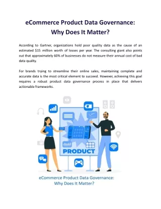 eCommerce Product Data Governance: Why Does It Matter?