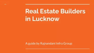 Real Estate Builders in Lucknow