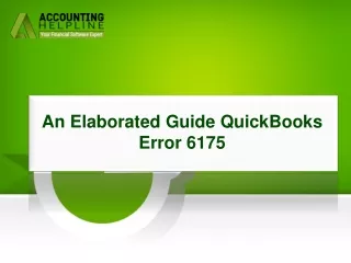 Trouble-Free Method To Mend QuickBooks Error 6175