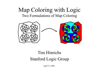 Map Coloring with Logic Two Formulations of Map Coloring