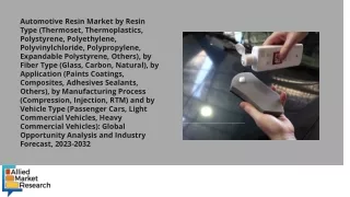 Automotive Resin Market PDF