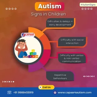 Autism Signs in Children | Best Autism Centre in Hulimavu, Bangalore | CAPAAR